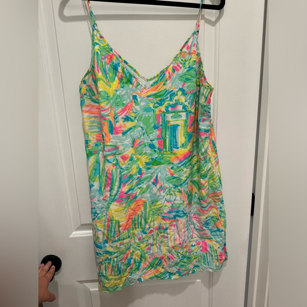 Lilly Pulitzer Lela Silk Spaghetti Strap Dress